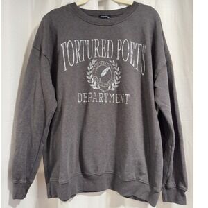 Originality Tortured Poets Department Sweatshirt Gray Taylor Swift A1957R473DG L